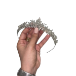 تاج عروس نقره‌ای طرح سلطنتی «الیزا»