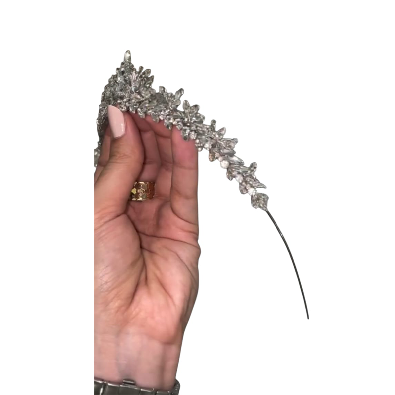 تاج عروس نقره‌ای طرح سلطنتی «الیزا»1